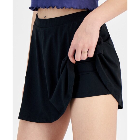Grayson Threads, the Label Juniors' Pull-on Skort - Black, M - Picture 2 of 3